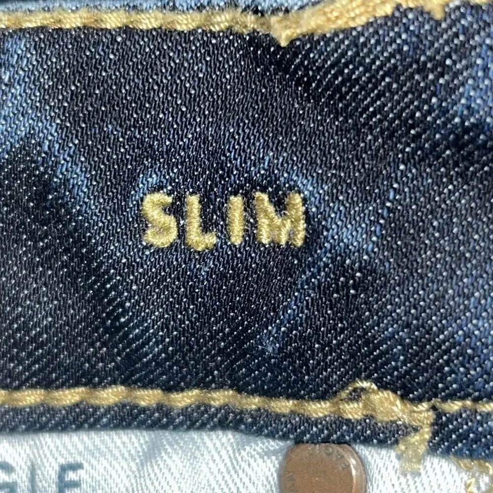 Mens American Eagle Outfitters Dark Blue Slim Denim Size 29 - Picture 11 of 11